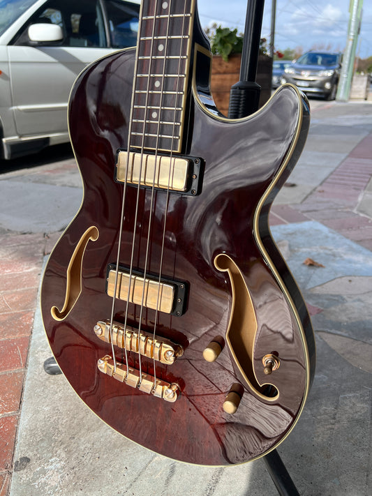 Ibanez Artcore AGB200 Semi Hollow 4-String Bass Guitar | Trans Brown