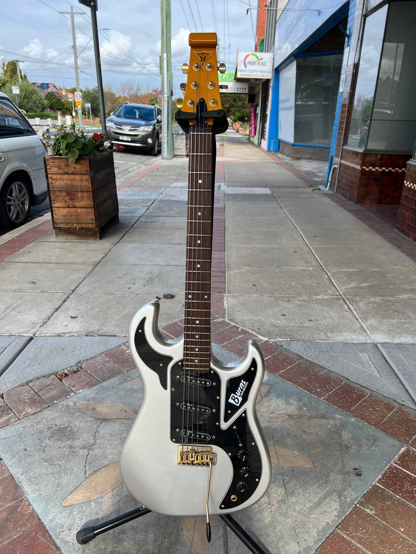 Burns Club Series Marquee Electric Guitar | Silver