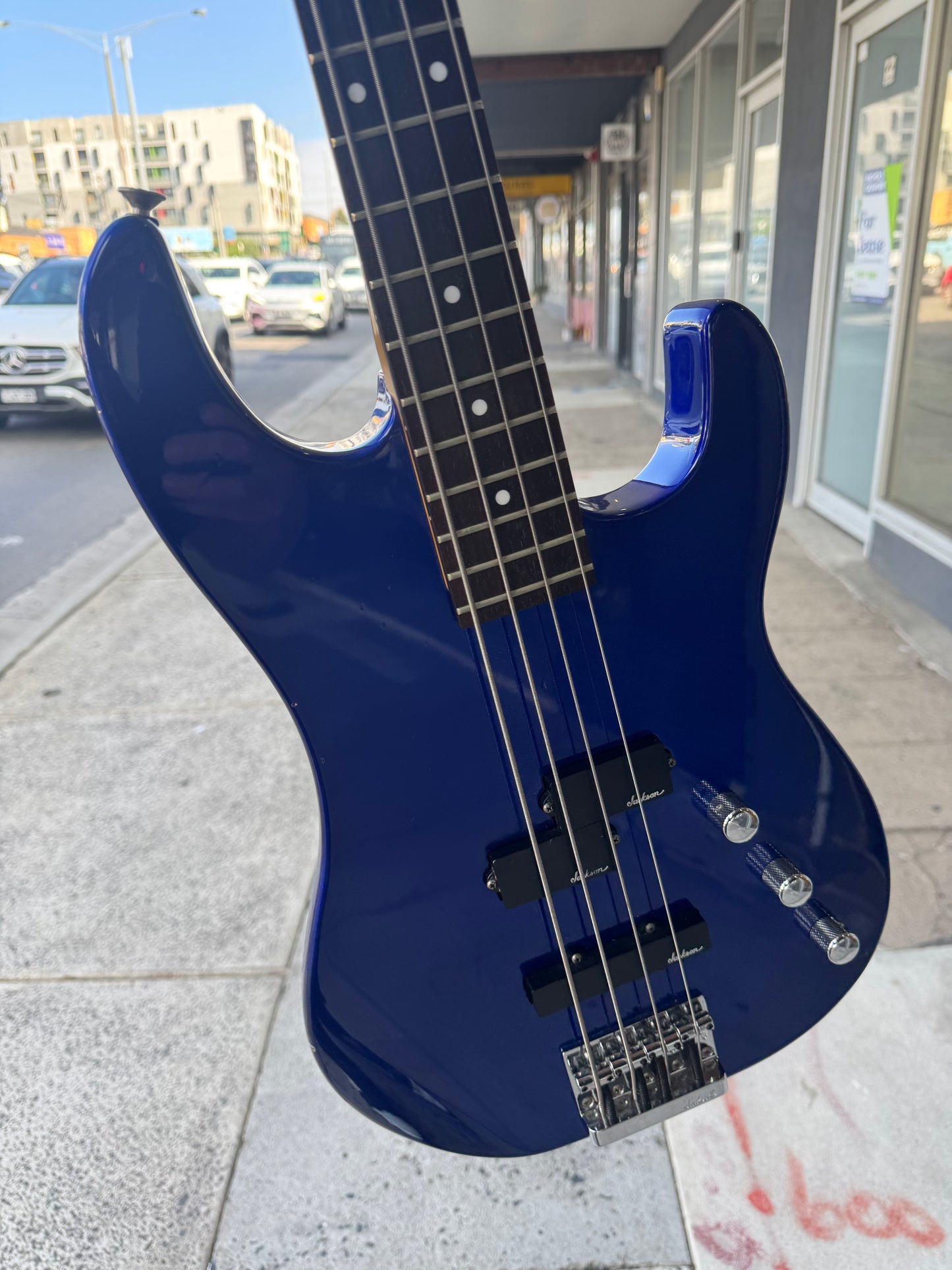 Jackson Pro PJ 4- String Electric Bass | Blue