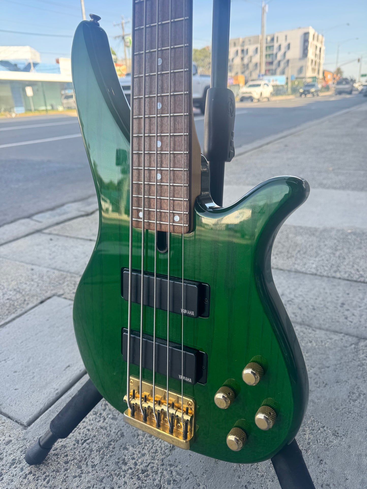 Yamaha RBX765 5-String Electric Bass | Green
