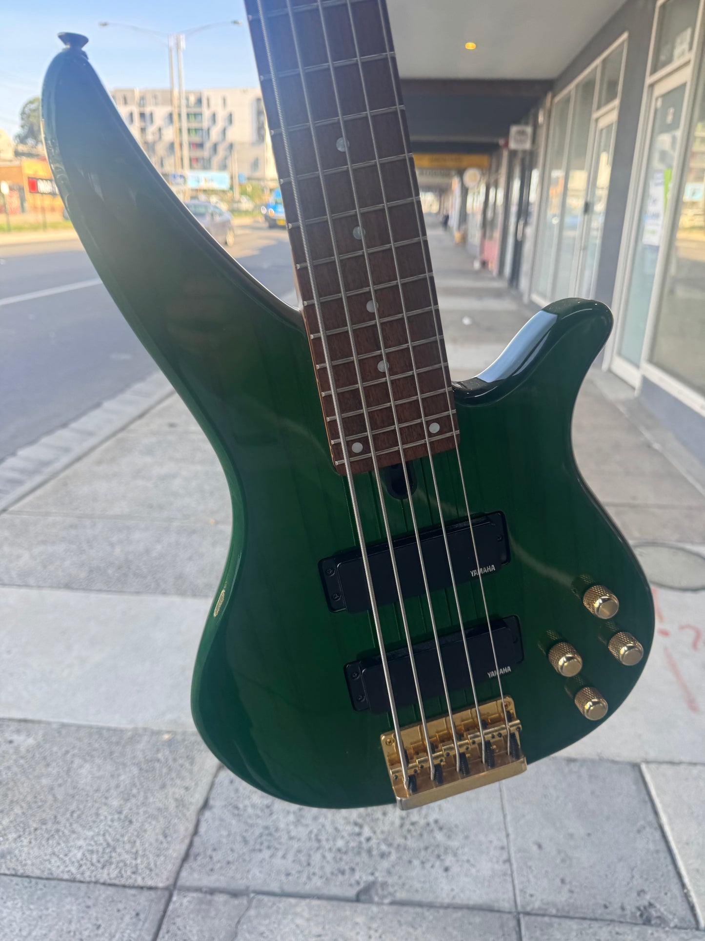 Yamaha RBX765 5-String Electric Bass | Green
