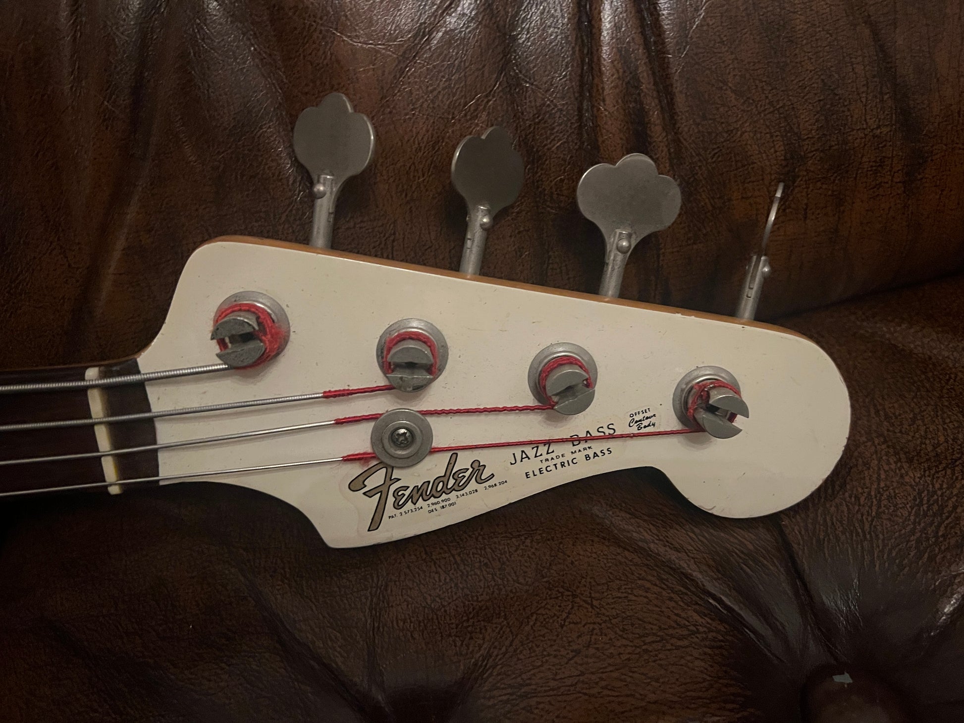 Fender Jazz Bass 1962 pre-CBS, (Refinished Olympic White)