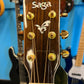 Saga DS20 Solid Spruce Top Acoustic-Electric Dreadnought Cutaway Guitar (Natural Gloss)