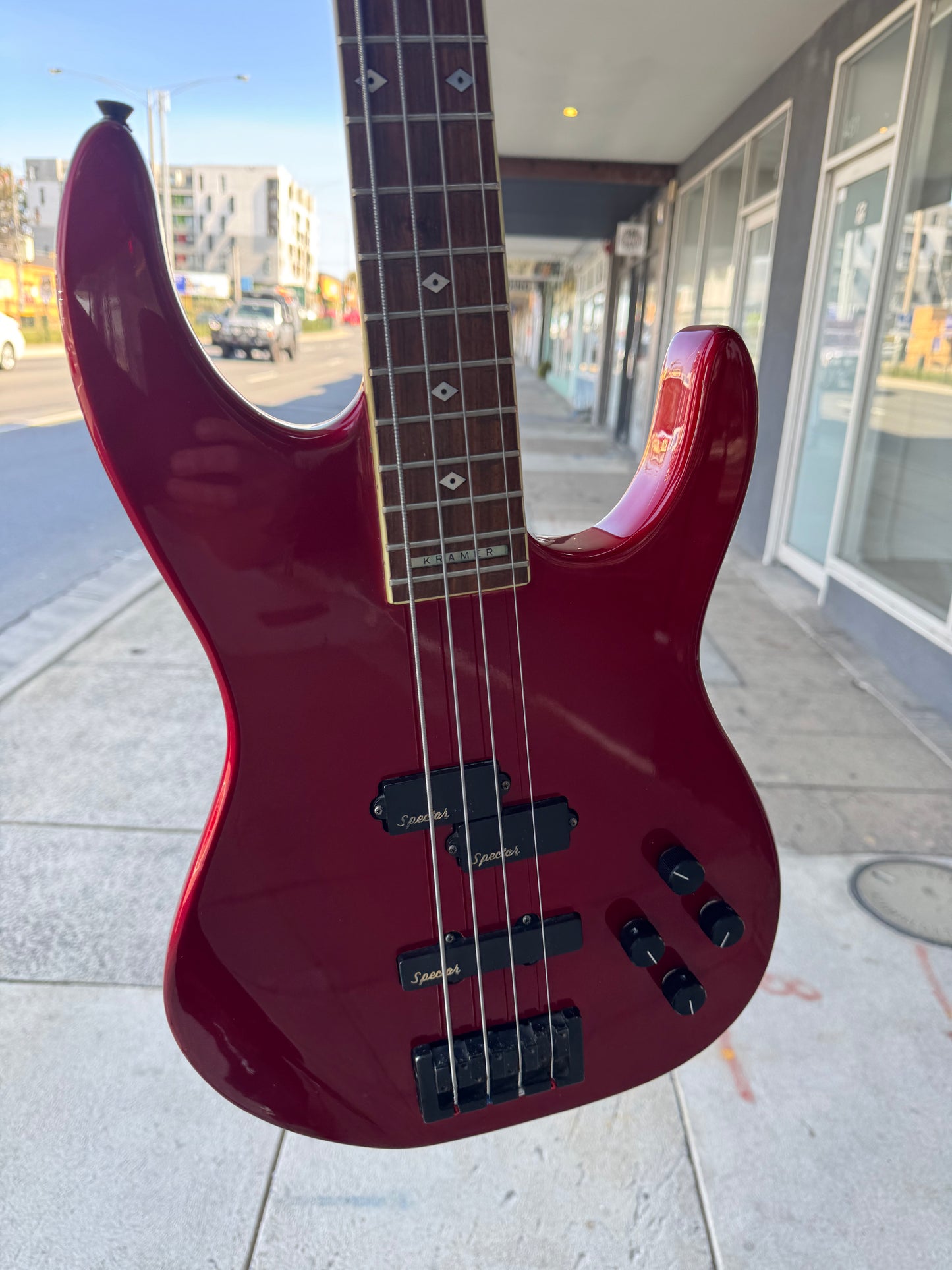 Kramer Forum III 4-String Electric Bass Guitar | Red