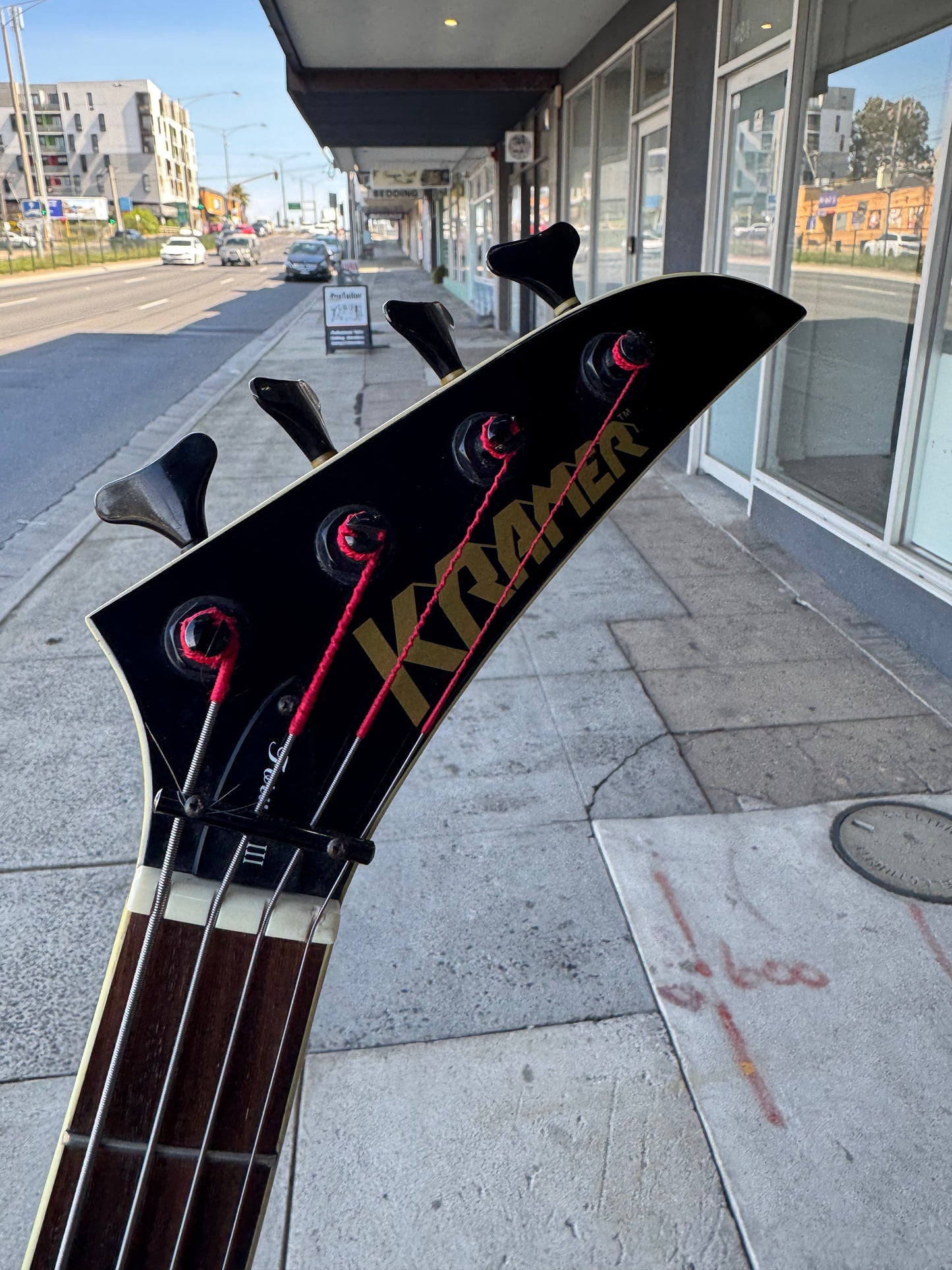 Kramer Forum III 4-String Electric Bass Guitar | Red