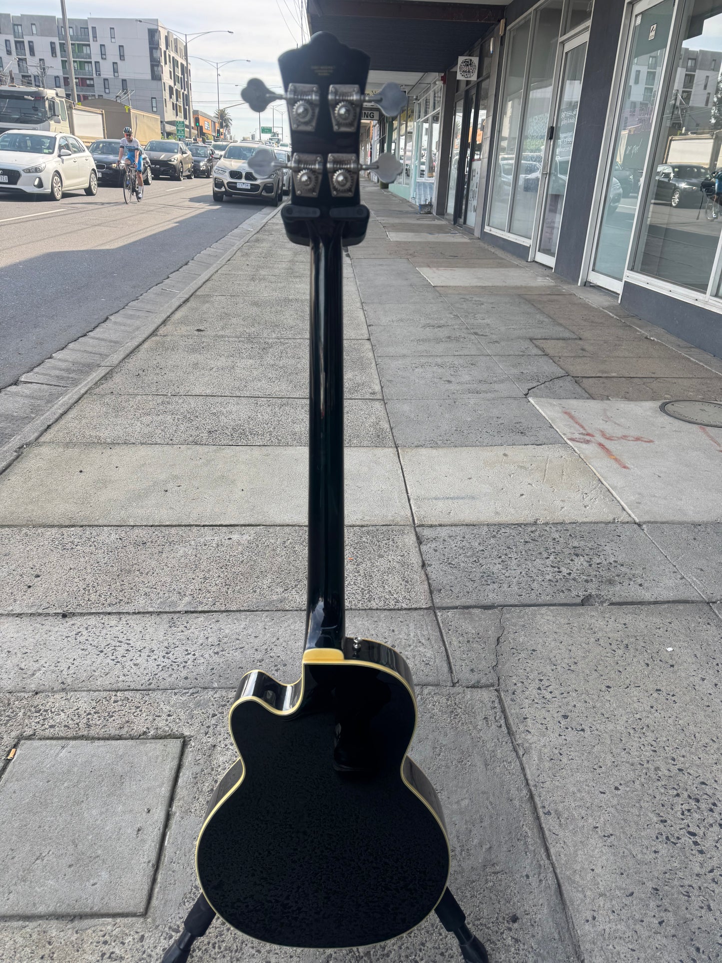 Guild Newark St. Collection M-85 4-String Electric Bass Guitar | Made in Korea 2014 | Gloss Black