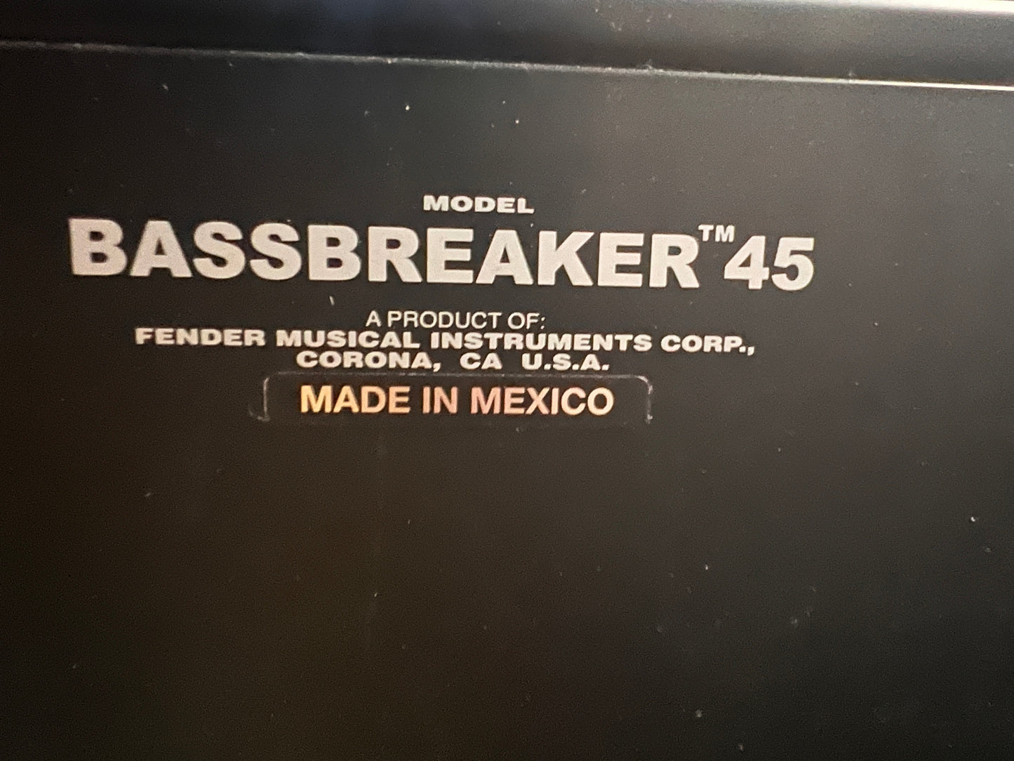 Fender Bassbreaker 45 Amplifier