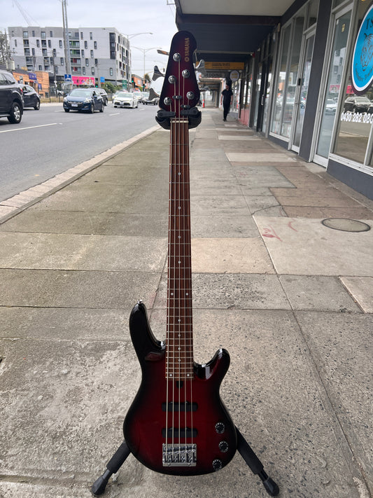 Yamaha BB405 5-String Bass Guitar | Wine Red