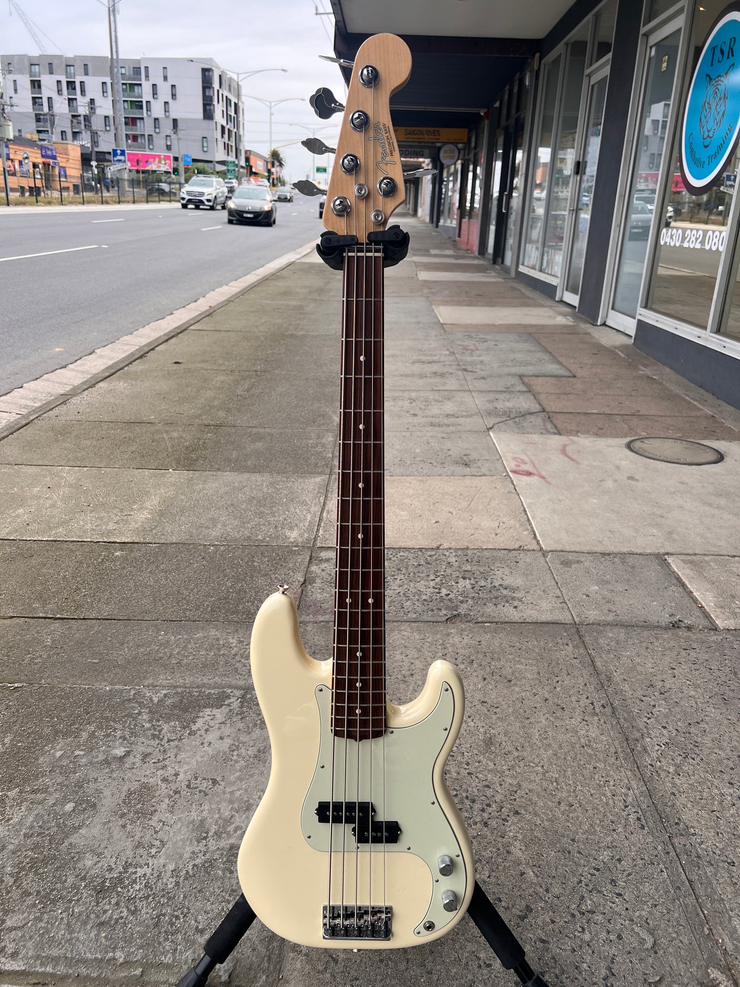 Fender 5-String Precision Bass Guitar | White