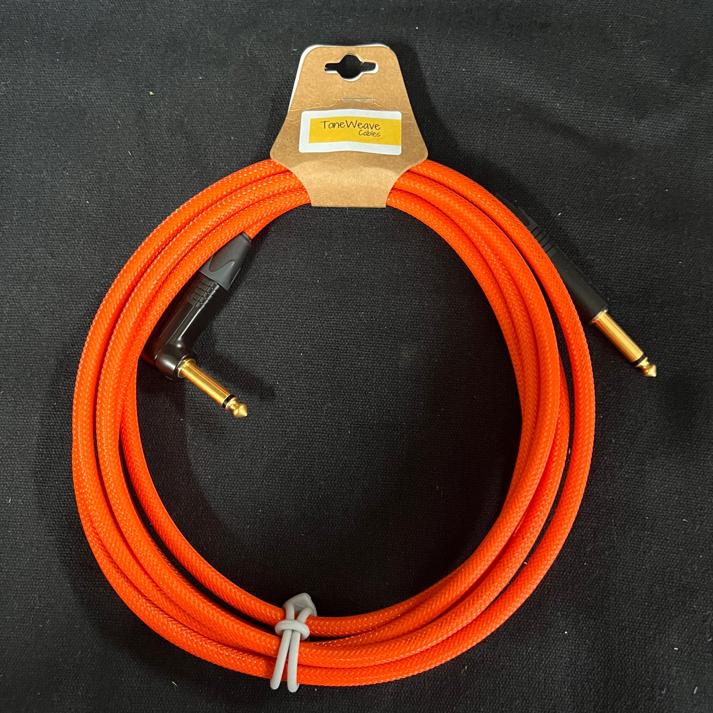 Toneweave Orange Instrument Cable 12ft ST/RA