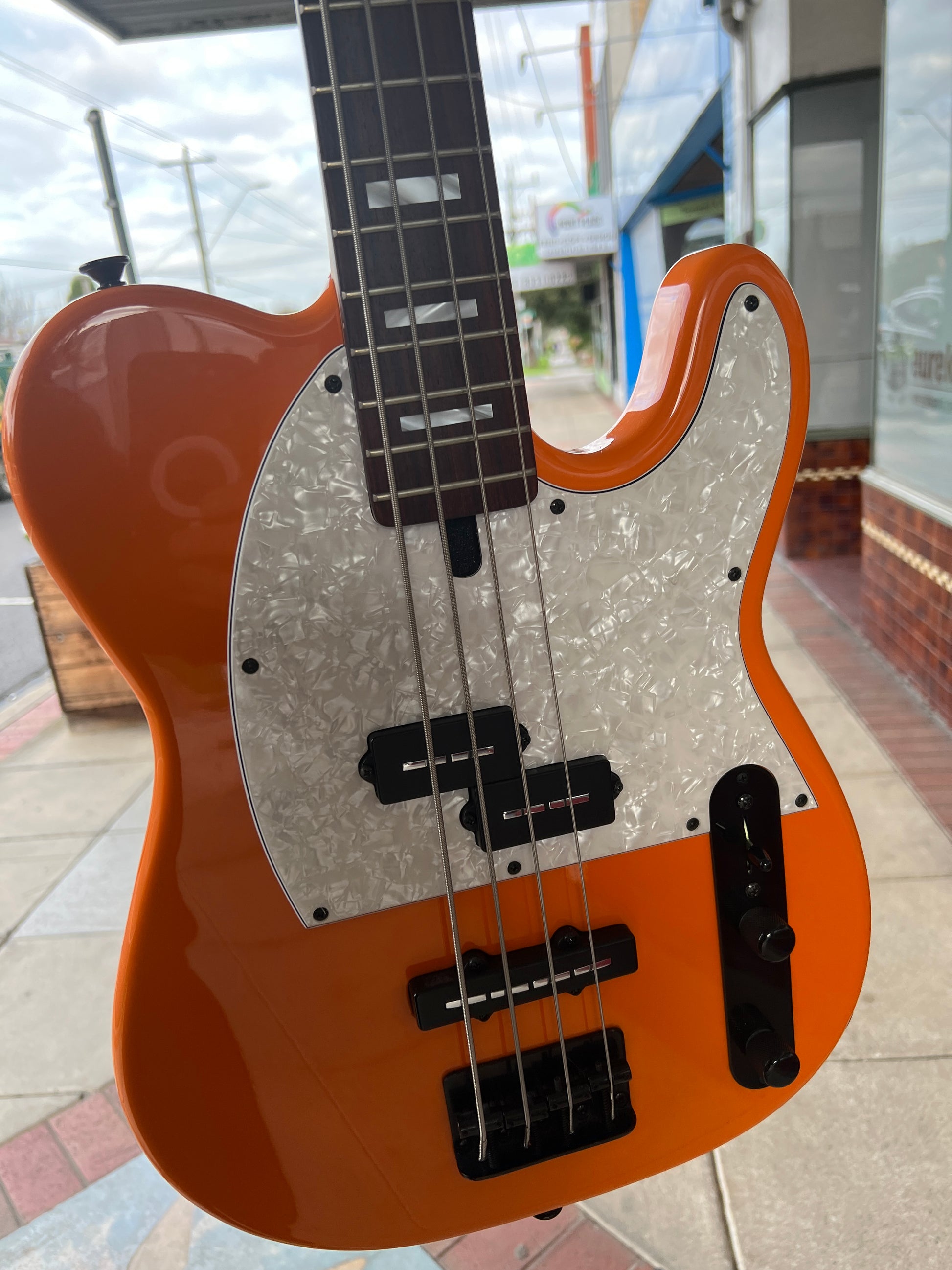 Maruszczyk Mr.Tee PJ 4-String Electric Bass Guitar | Orange