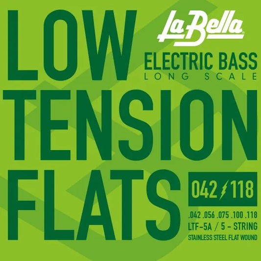La Bella LTF-5A Low Tension Flexible Flats, 5-String 42-118