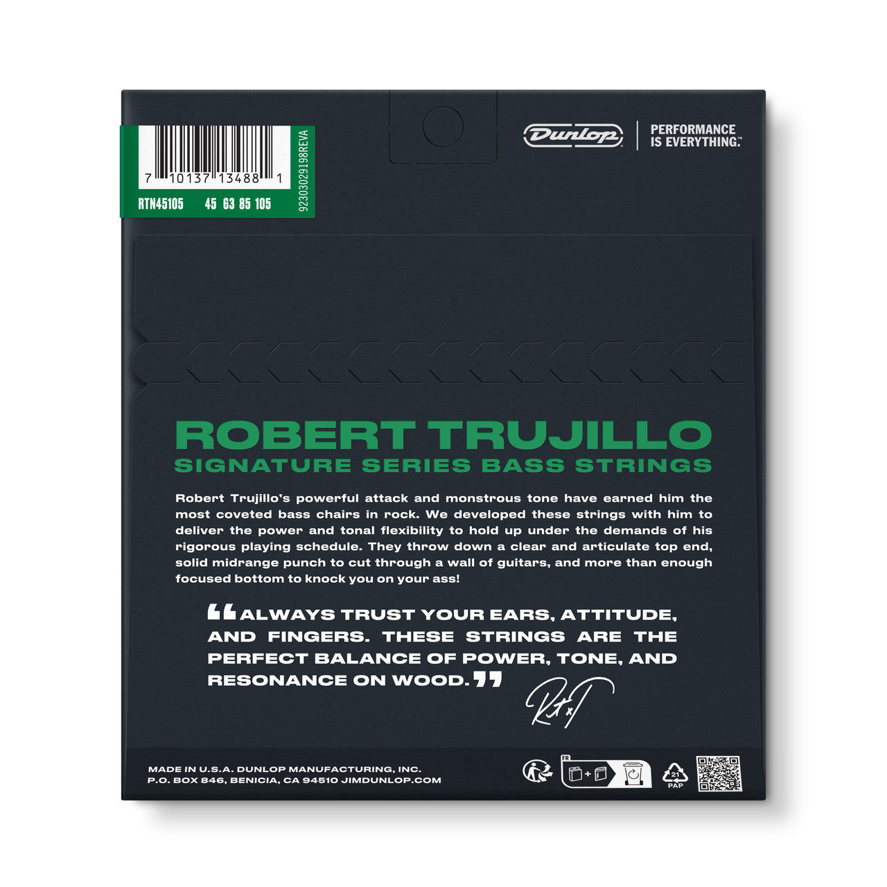 Dunlop RTN45105 Robert Trujillo Signature Series Bass Strings | 45-105