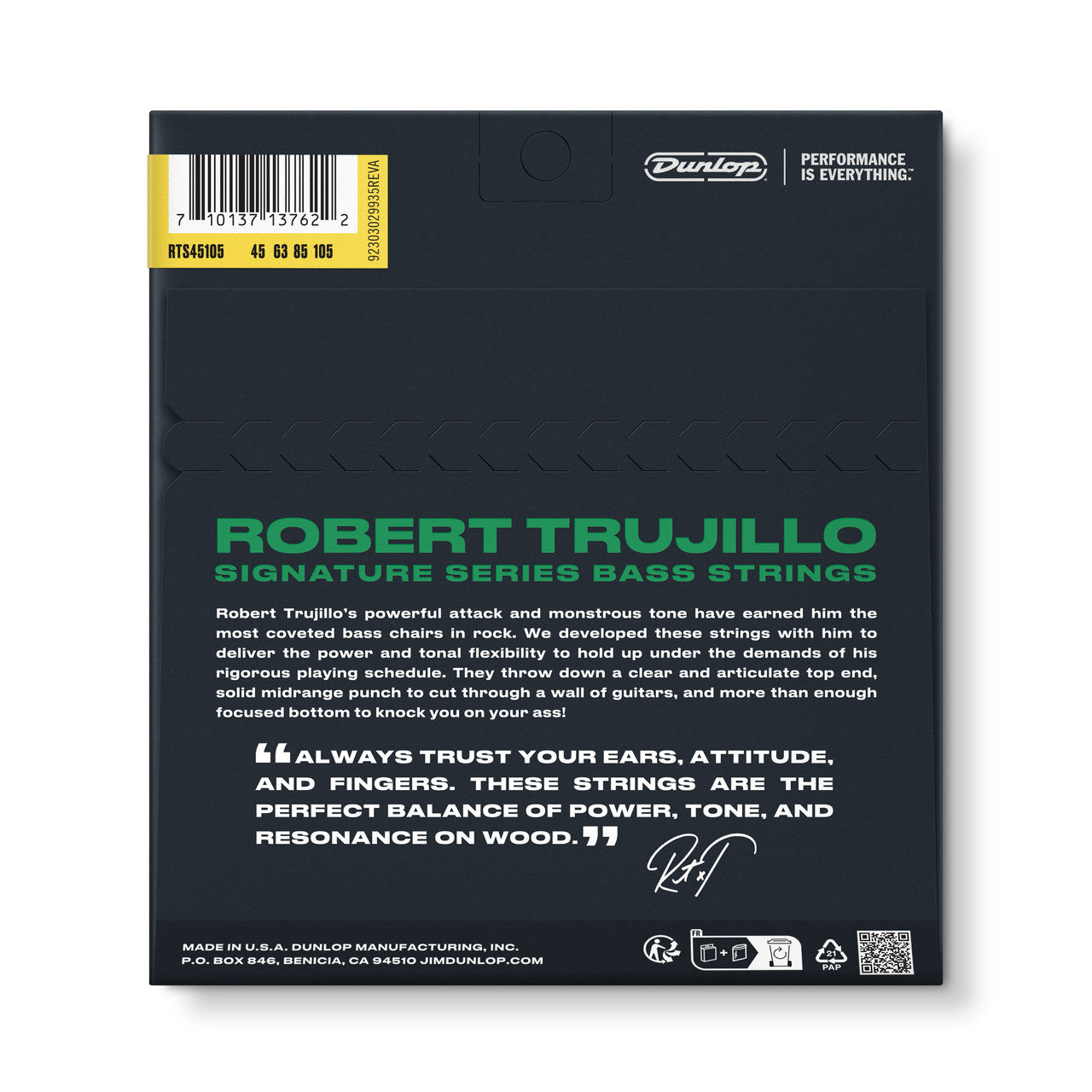 Dunlop RTS45105 Robert Trujillo Signature Series Bass Strings | 45-105
