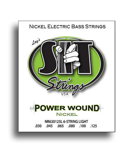 SIT Power Wound Light Nickel Electric 6-String Bass String Set I 30-125