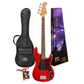 SX SPB62FR VTG Series Vintage P Style Bass Guitar | Fiesta Red