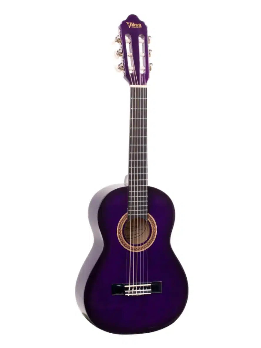 Valencia VC101PPS 100 Series 1/4 Size Classical Guitar | Purple Sunburst