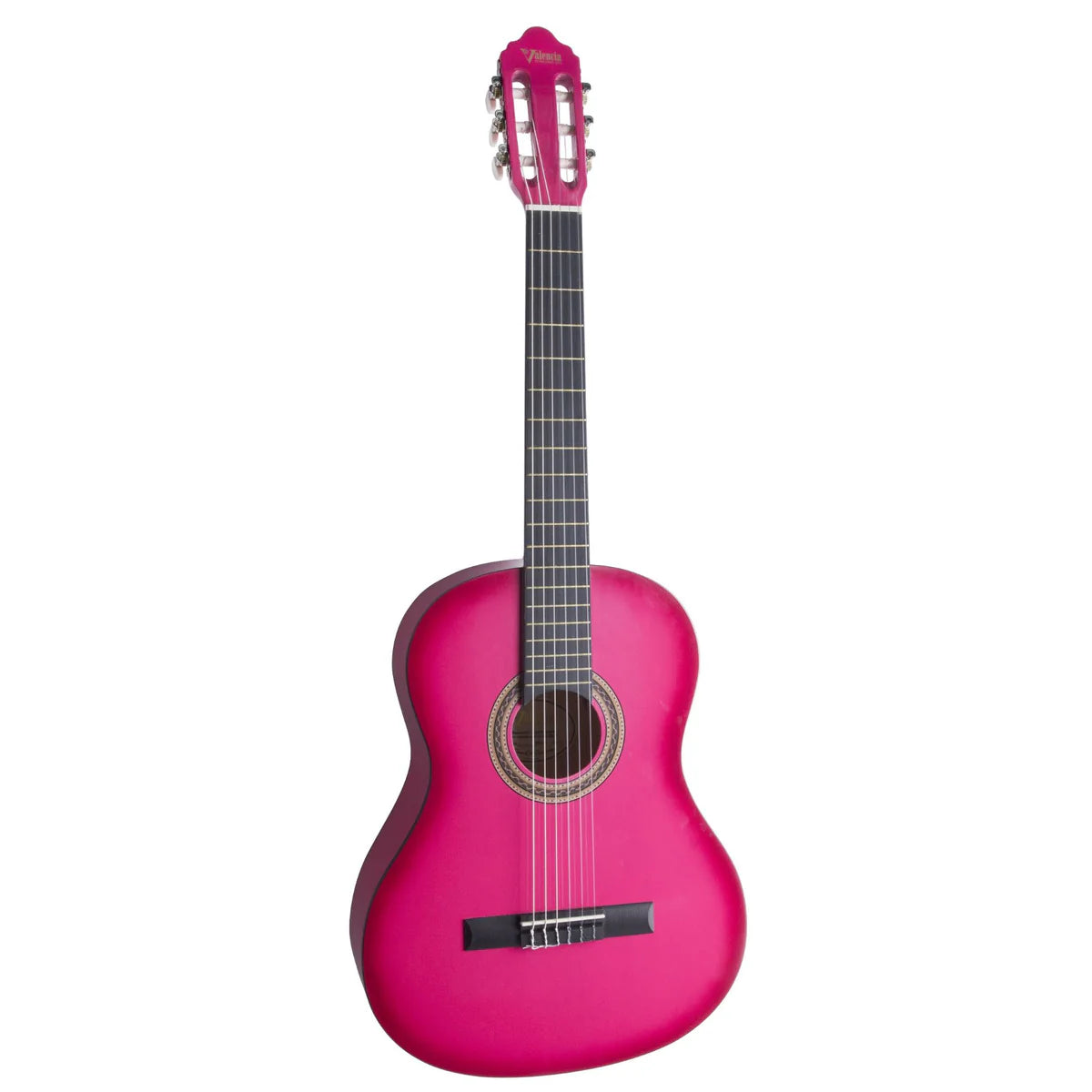Valencia VC103PKS 100 Series 3/4 Size Classical Guitar | Pink Sunburst