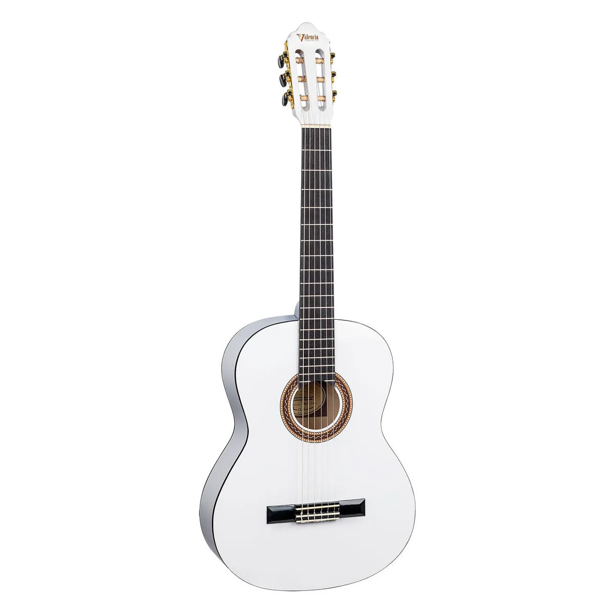 Valencia VC103WT 100 Series 3/4 Size Classical Guitar | White