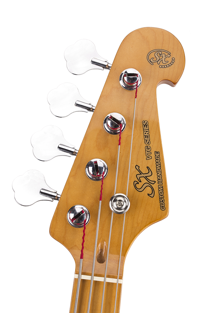 SX VEP57B VTG Series Vintage P Style Bass Guitar | Black