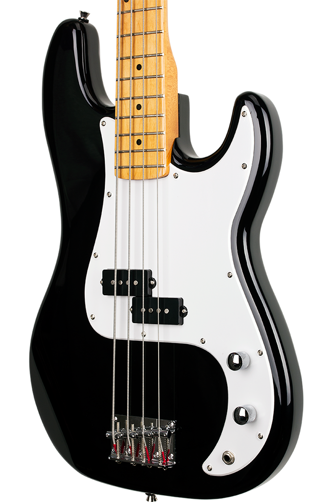 SX VEP57B VTG Series Vintage P Style Bass Guitar | Black