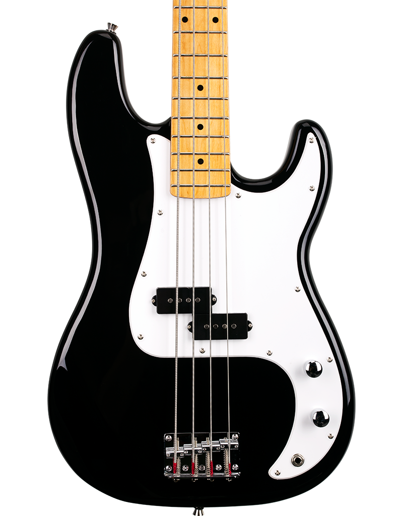 SX VEP57B VTG Series Vintage P Style Bass Guitar | Black