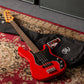 SX VEP62FR VTG Series Vintage PJ Style Bass Guitar | Fiesta Red