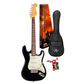SX VES34B 3/4 Size Vintage Style Electric Guitar | Black