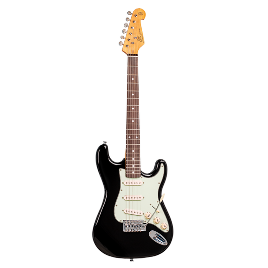 SX VES34B 3/4 Size Vintage Style Electric Guitar | Black