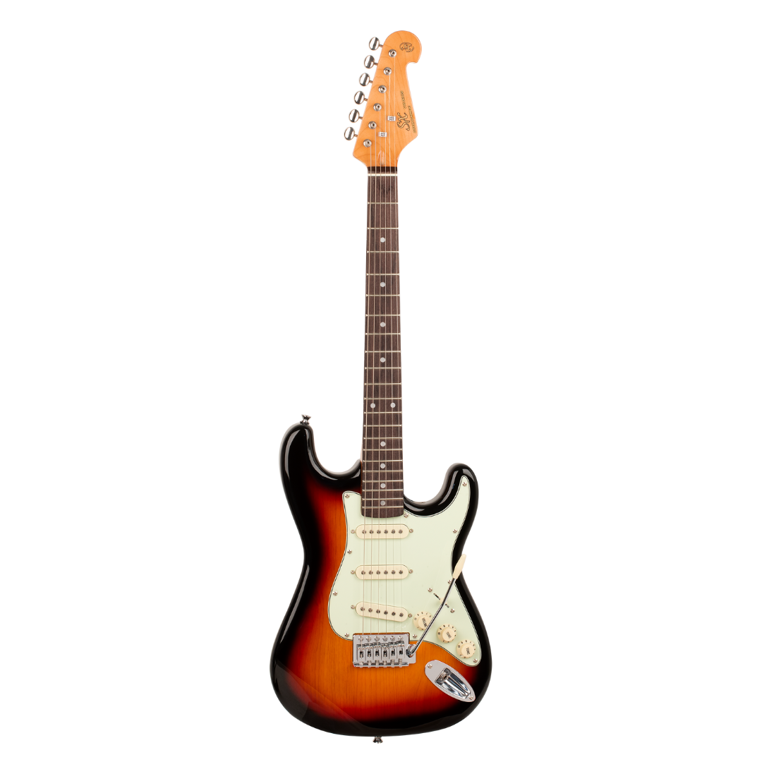 SX VES34TS 3/4 Size Vintage Style Electric Guitar | 3 Tone Sunburst