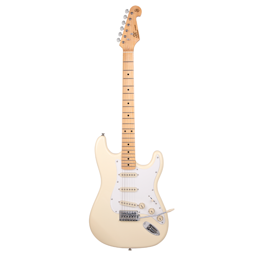 SX VES57VWH Vintage Style Electric Guitar w/Maple Fingerboard | Vintage White