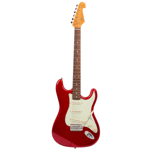 SX VES62CAR Vintage Style Electric Guitar | Candy Apple Red