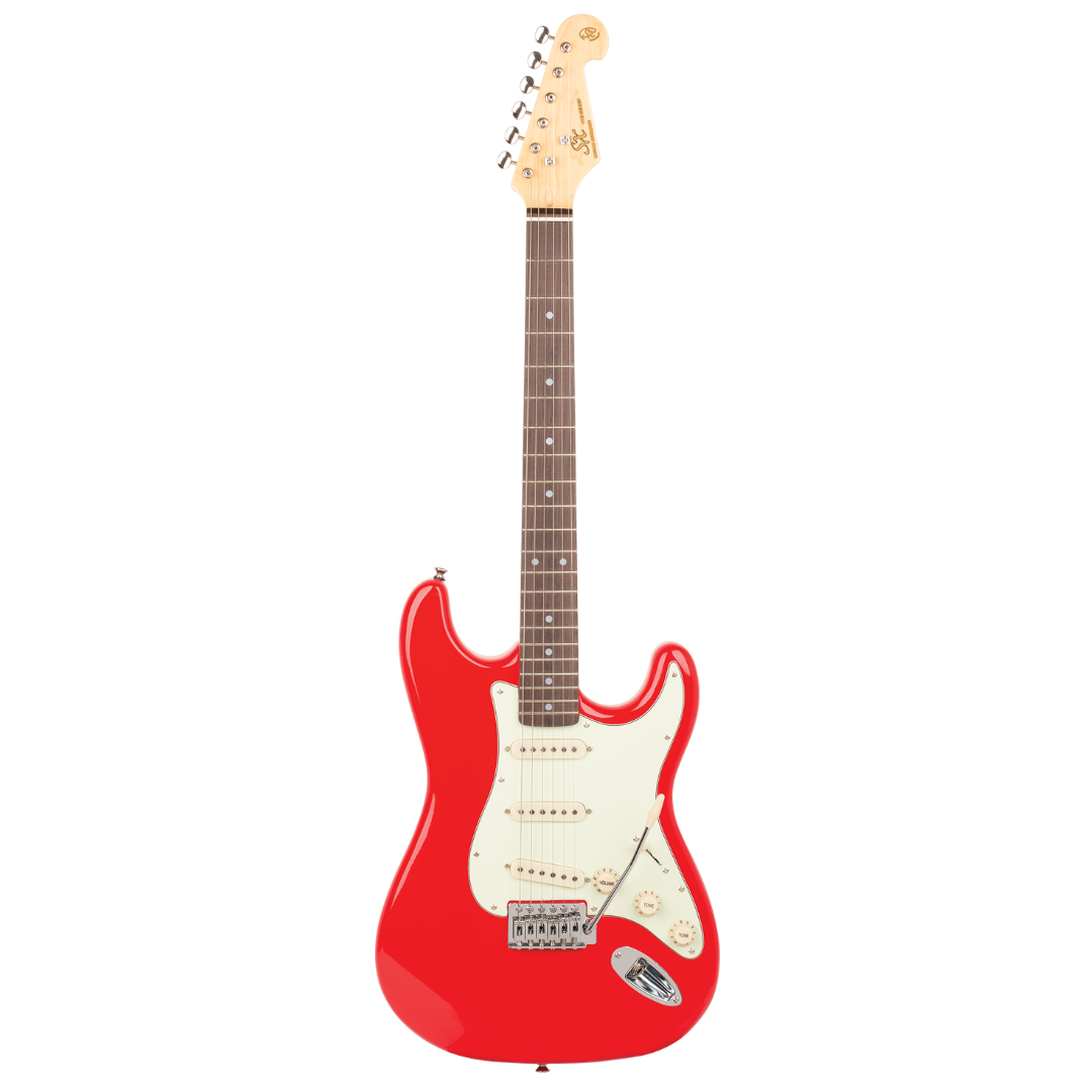 SX VES62FR Vintage Style Electric Guitar | Fiesta Red