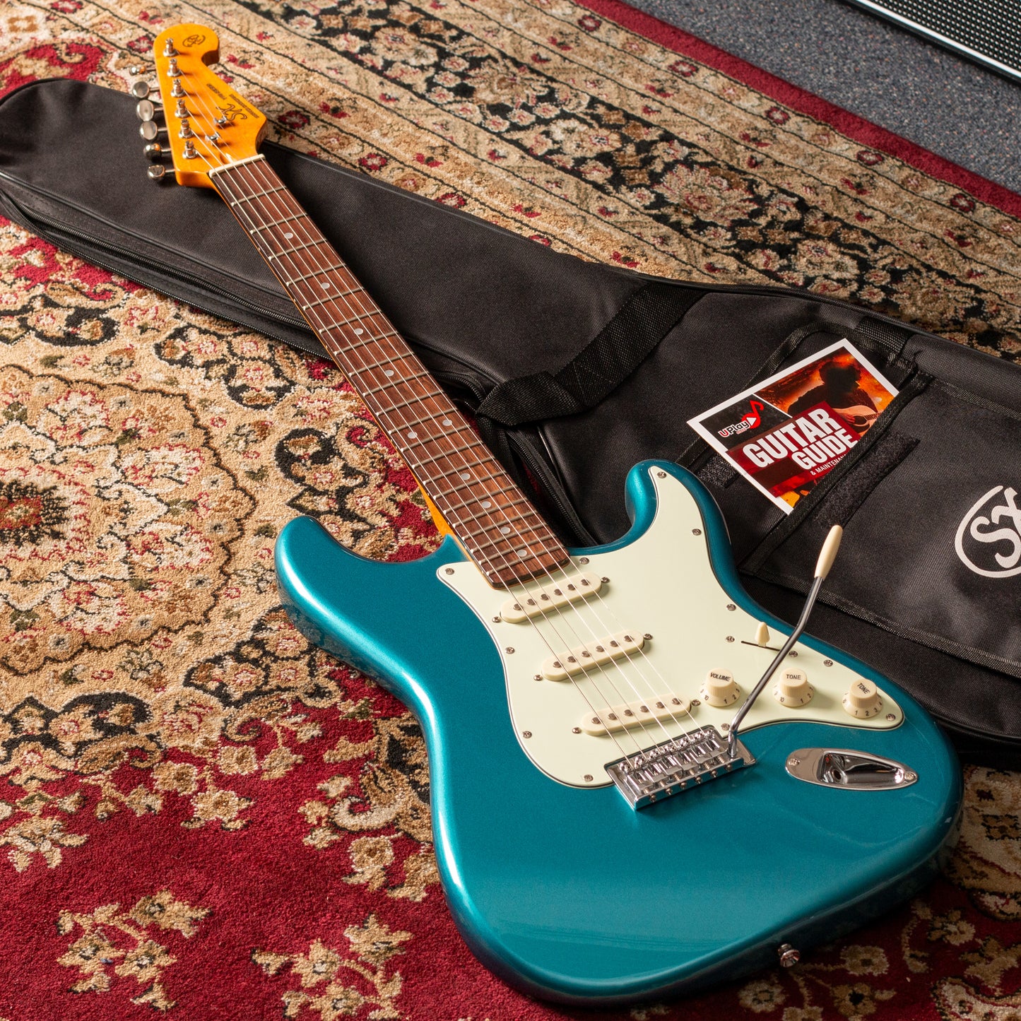 SX VES62LPB Vintage Style Electric Guitar | Lake Placid Blue