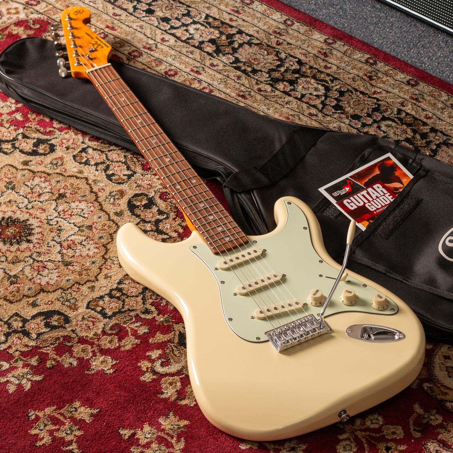 SX VES62VWH Vintage Style Electric Guitar | Vintage White