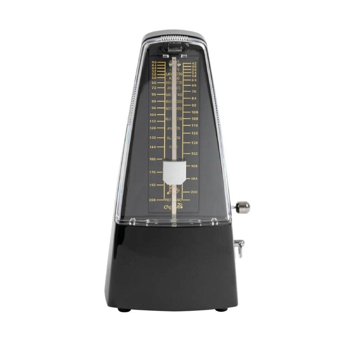 Cherub WSM305B Pyramid Style Mechanical Metronome | Black