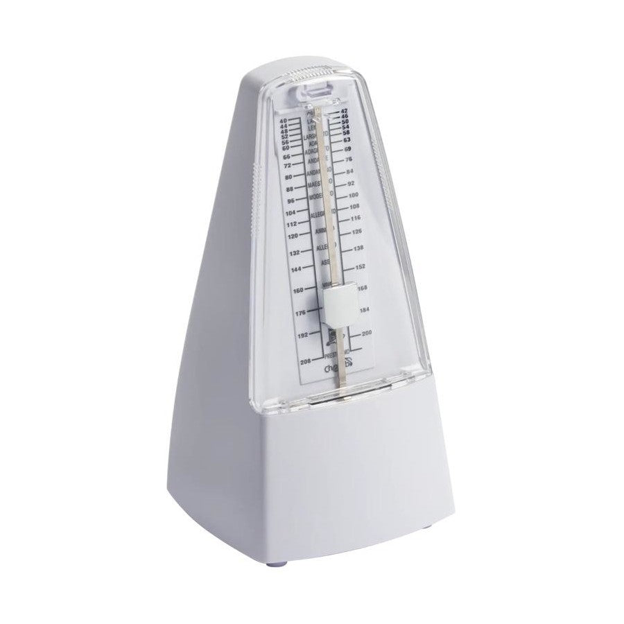 Cherub WSM305W Pyramid Style Mechanical Metronome | White