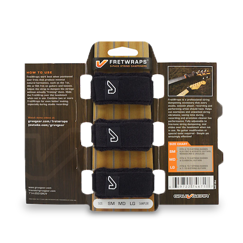 Gruv Gear FretWraps String Muters (3-Pack) Small