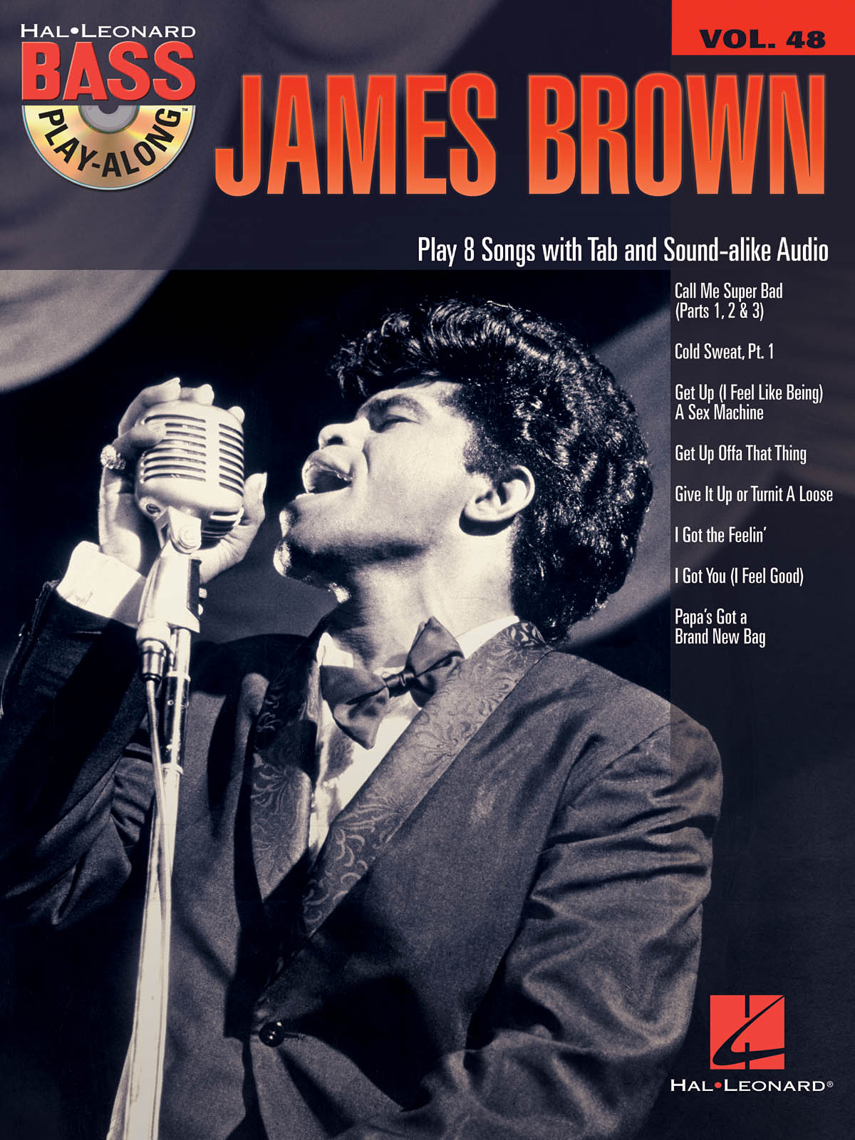 James Brown Bass Play Along V48 Bk/Cd