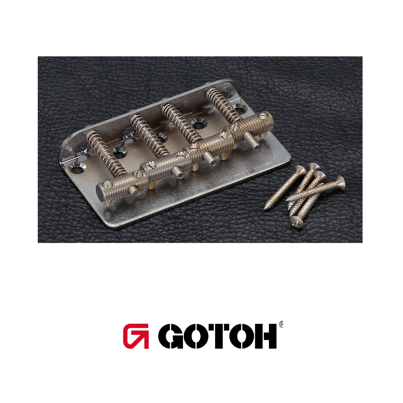 Gotoh VTB-4 | 4-String Relic Bass Bridge | Aged Chrome