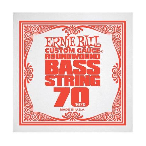 Ernie Ball P01670 Nickel Wound Roundwound Electric Bass String .070