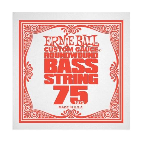 Ernie Ball P01675 Nickel Wound Roundwound Electric Bass String .075