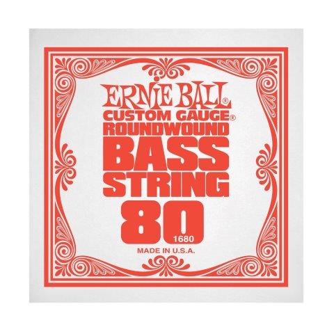 Ernie Ball P01680 Nickel Wound Roundwound Electric Bass String .080