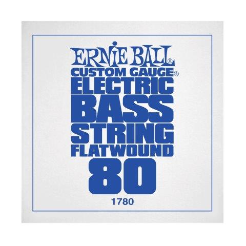 Ernie Ball P01780 Flatwound Electric Bass String .080