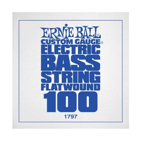 Ernie Ball P01797 Flatwound Electric Bass String .100
