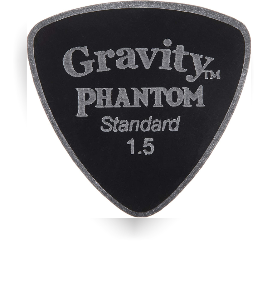 Gravity Picks Phantom Standard 1.5mm Master Finish | Black