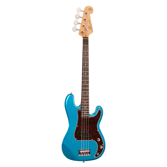 SX VTG Series Vintage P Style Bass Guitar | Lake Placid Blue | 3/4 Size
