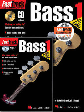 Fasttrack Bass Starter Pack Bk/Cd/Dvd