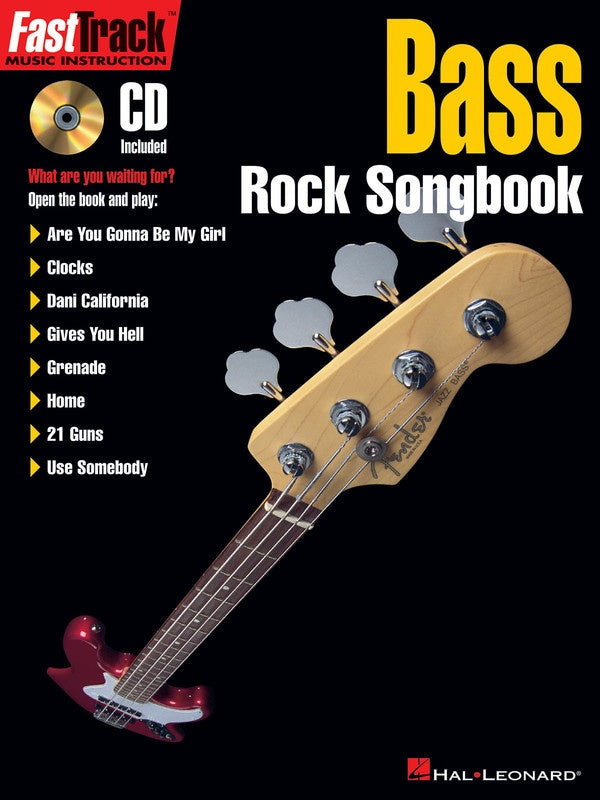 Fasttrack Bass Rock Songbook Bk/Cd