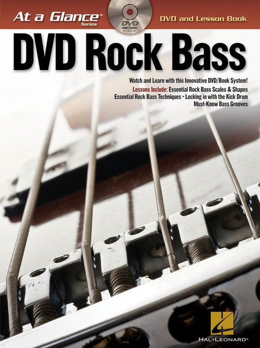 At A Glance Rock Bass Bk/Dvd